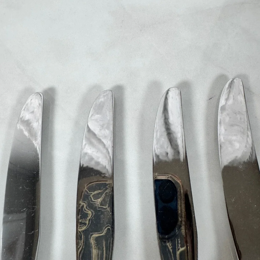 Set of 4 Oneida Nobility Plate Silver Plated‎ Dinner Knives Caprice Lot 2